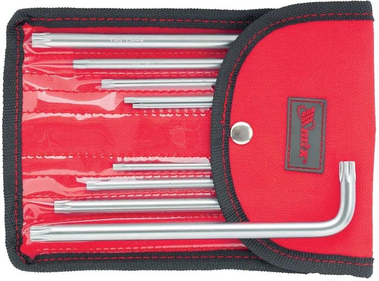 Удължени инбусни ключове MTX - Torx-Torx Tamper, 9 броя, T10-T50