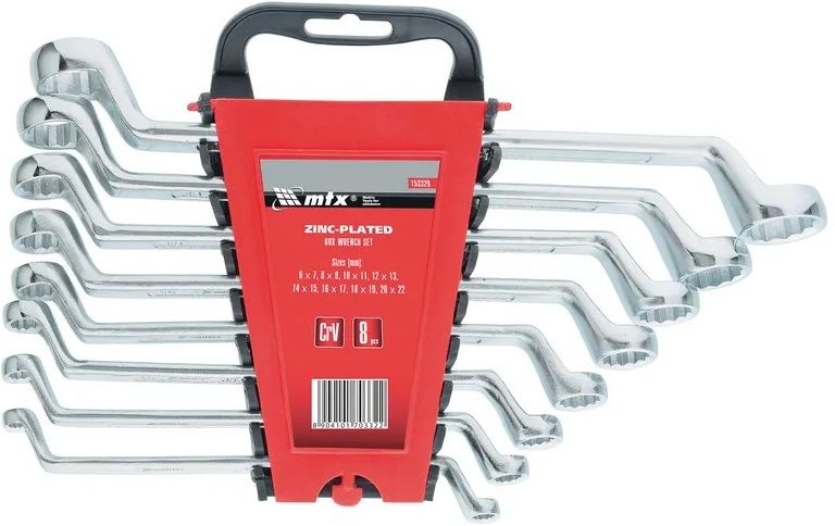 Комплект ключове лули MTX - 8 броя, 6-22 mm, стомана CR-V, полирани