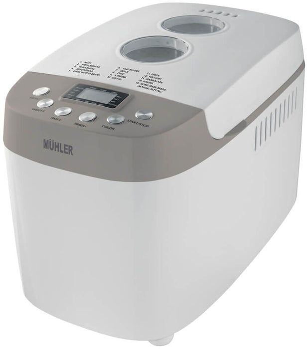 Хлебопекарна Muhler - MBM-1509, 850W , 15 програми, бяла