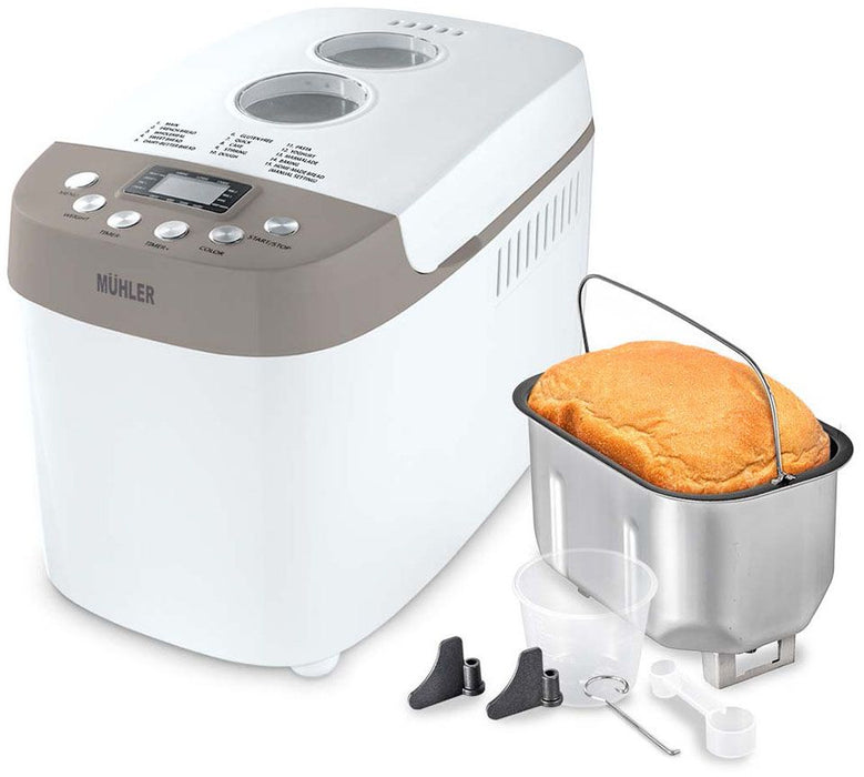 Хлебопекарна Muhler - MBM-1509, 850W , 15 програми, бяла