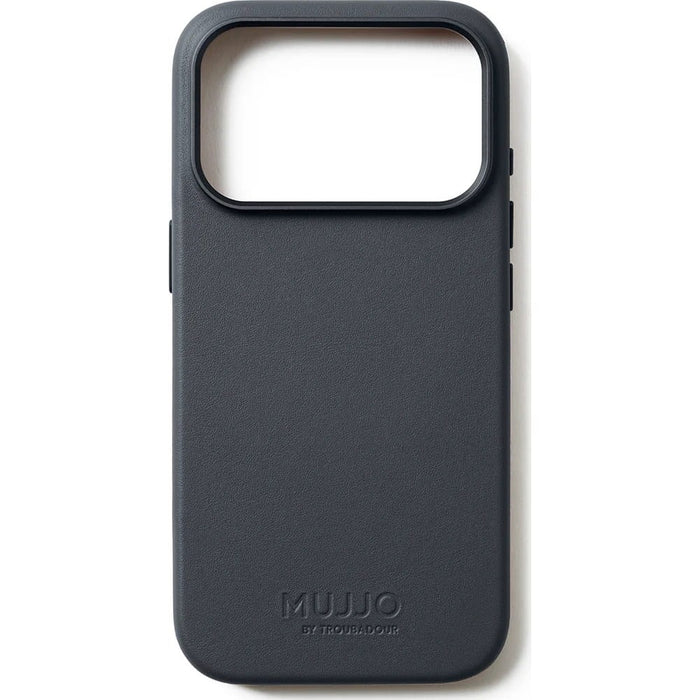 Mujjo кожен калъф MagSafe за iPhone 17 Pro, сив