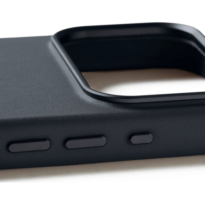 Mujjo кожен калъф MagSafe за iPhone 17 Pro, сив