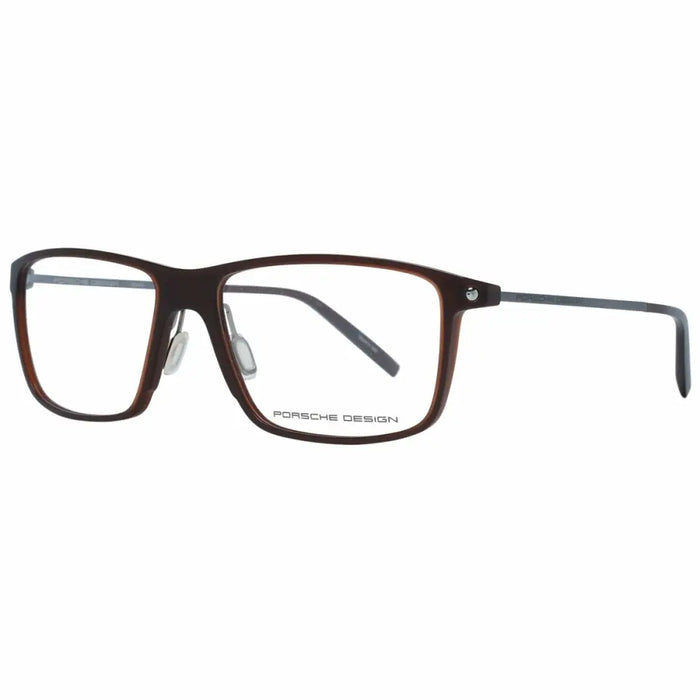 Мъжки Рамка за очила Porsche Design P8336-56E Кафяв ø 56 mm