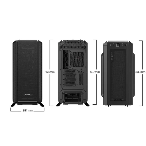 мълчи! Silent Base 802 Window Black Midi Tower