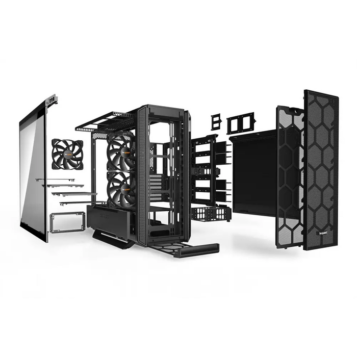 мълчи! Silent Base 802 Window Black Midi Tower