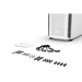 мълчи! Shadow Base 800 DX White Midi Tower