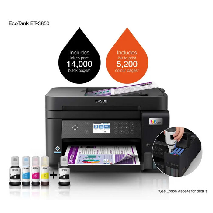 Мултифункционален принтер Epson EcoTank ET-3850