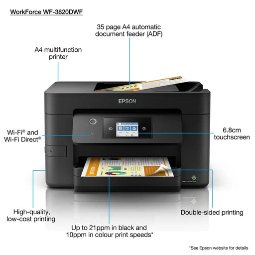 Мултифункционален принтер Epson C11CJ07403 7-12 ppm LAN WiFi