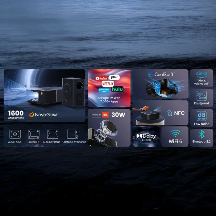 Мултимедиен проектор Yaber K3 Pro LCD FullHD 1080p