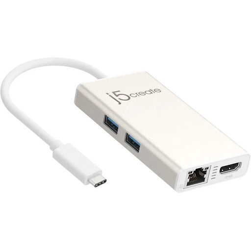 Мултипортов USB-C адаптер j5Create JCA374 HDMI Ethernet USB