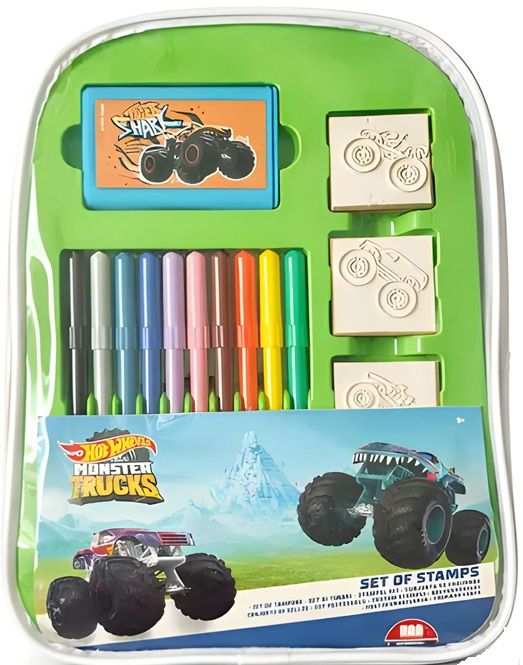 Комплект за рисуване Multiprint Hot Wheels - В раница