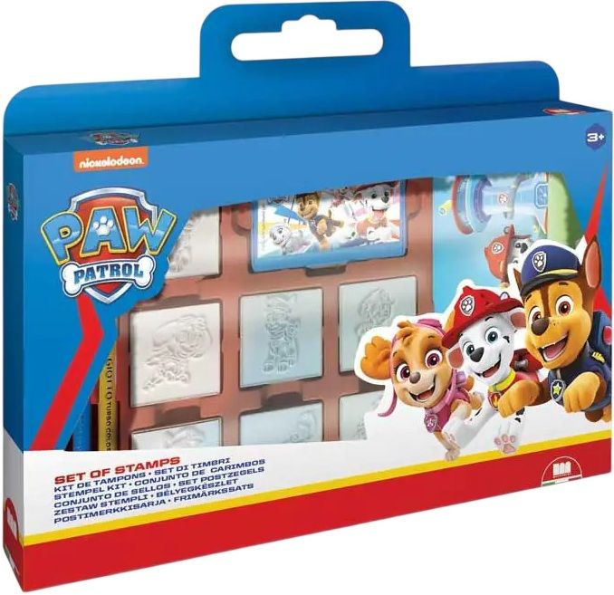 Комплект печати Multiprint Paw Patrol - 7 броя, с 3 флумастера, син