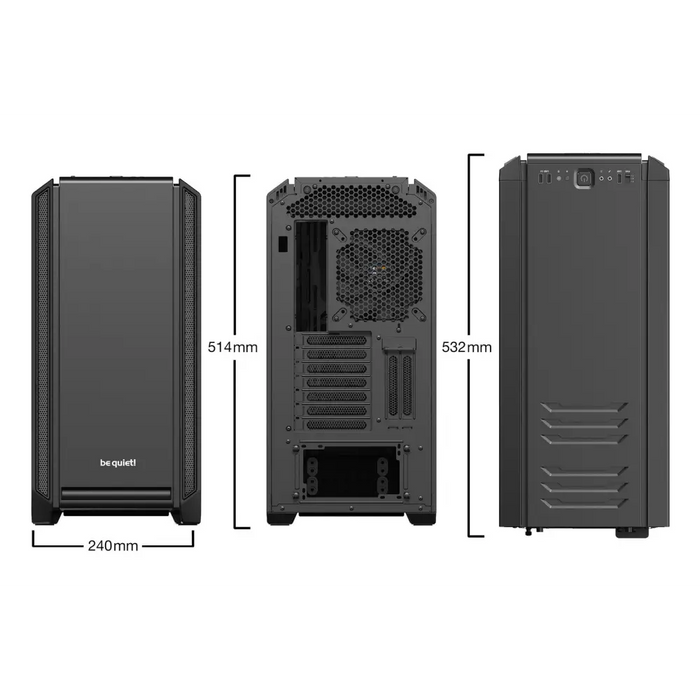 мълчи! Silent Base 601 Midi Tower Black
