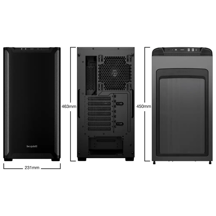 мълчи! PURE BASE 501 Black Midi Tower