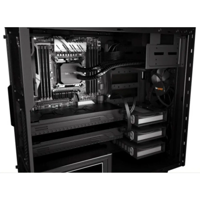 мълчи! Pure Base 600 Midi Tower черен сребрист