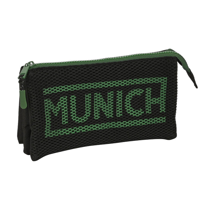 Троен Моливник Munich Caviar Черен 22 x 12 x 3 cm