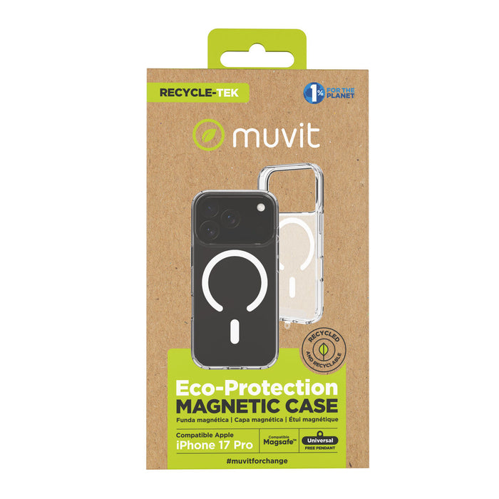 Калъф за мобилен телефон Muvit for Change iPhone 17 Pro Прозрачен