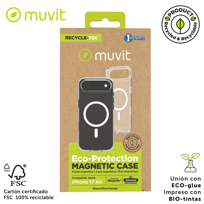 Калъф за мобилен телефон Muvit for Change iPhone Air Прозрачен