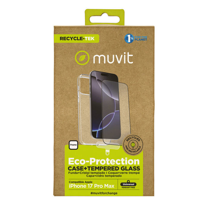Калъф за мобилен телефон и протектор Muvit for Change iPhone 17 Pro Max