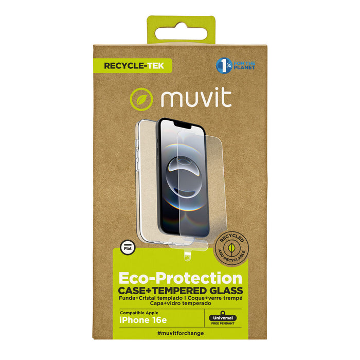 Калъф за мобилен телефон и протектор Muvit for Change IPhone 16e