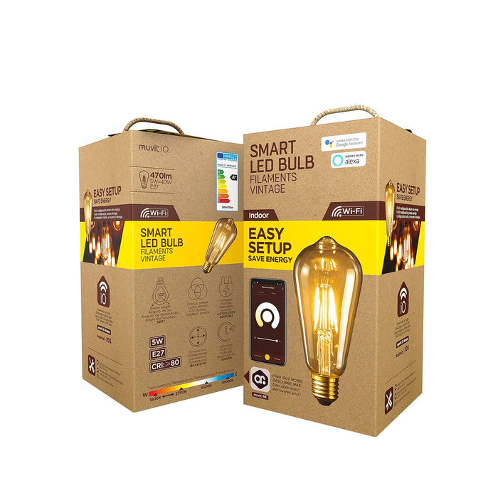 Смарт Крушка Muvit iO 5 W E27 1800 K 2700 K 480 Lm Wi-Fi