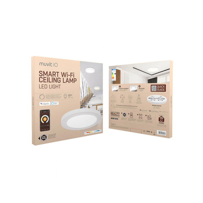 Вградена прожекторна светлина Muvit iO Бял 30 W 3000 lm 330 mm Wi-Fi