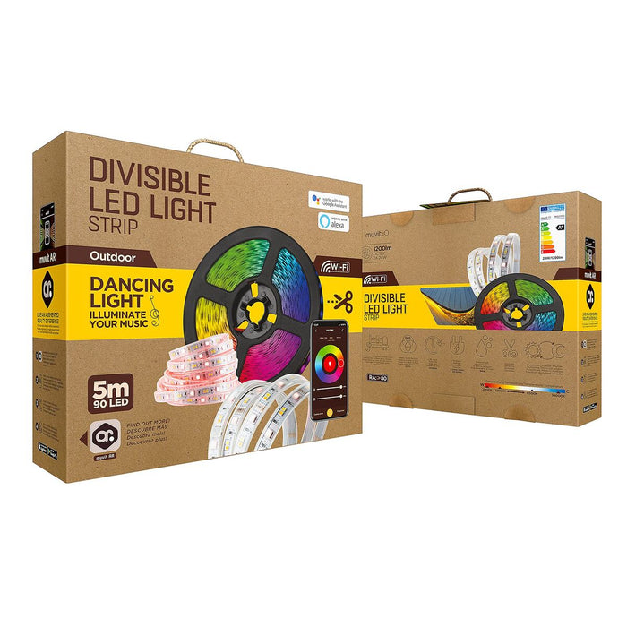 LED ленти Muvit iO Бял Многоцветен F 5 m