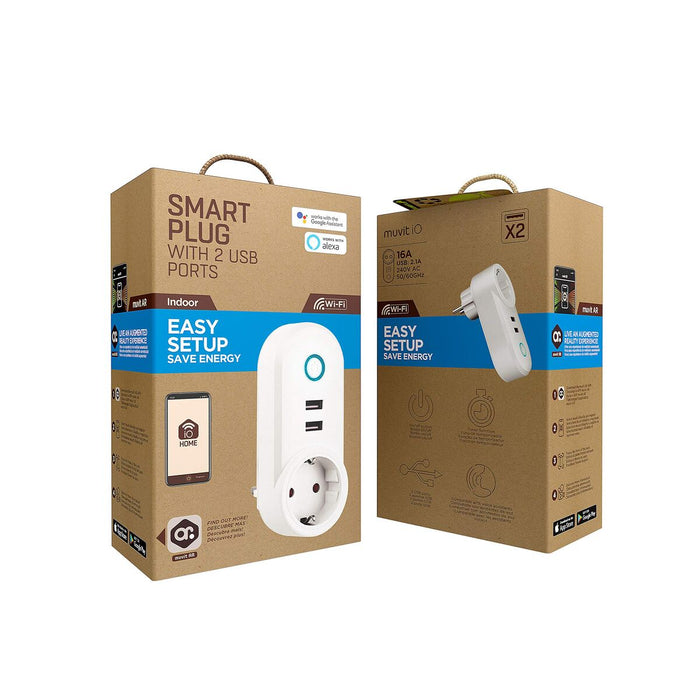 Смарт щепсел Muvit iO Wi-Fi 220 V 100 - 240 V 16 A
