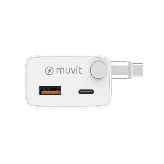 Зарядно за стена Muvit WCEU63-30-AC2 Бял 30 W