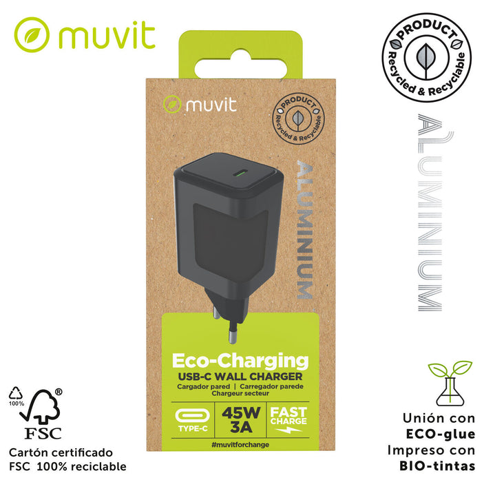 Зарядно за стена Muvit WUEU66-45-C Бял 45 W