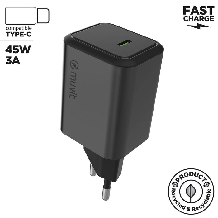 Зарядно за стена Muvit WUEU66-45-C Бял 45 W