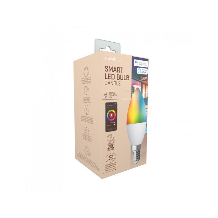 Смарт Крушка Muvit MIOBULB006 Бял Топло Бяло RGB F 5 W E14 450 lm (2700 K) (6500 K)