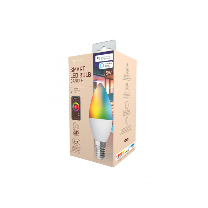 Смарт Крушка Muvit MIOBULB006 Бял Топло Бяло RGB F 5 W E14 450 lm (2700 K) (6500 K)