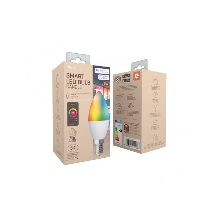 Смарт Крушка Muvit MIOBULB006 Бял Топло Бяло RGB F 5 W E14 450 lm (2700 K) (6500 K)