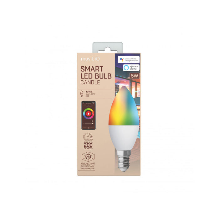 Смарт Крушка Muvit MIOBULB006 Бял Топло Бяло RGB F 5 W E14 450 lm (2700 K) (6500 K)