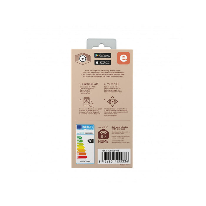 Смарт Крушка Muvit MIOBULB006 Бял Топло Бяло RGB F 5 W E14 450 lm (2700 K) (6500 K)