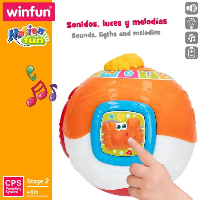 Музикална Играчка Winfun 15 x 15 cm (4 броя) Pall