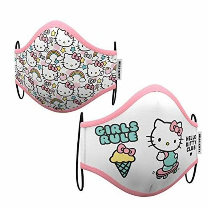 Хигиенна Маска от Плат за Многократна Употреба Hello Kitty Premium 10-12 години