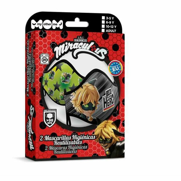 Хигиенна Маска от Плат за Многократна Употреба My Other Me Cat Noire Premium 10-12 години