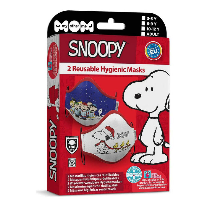 Хигиенна маска My Other Me Snoopy Детски (2 uds) (10-12 years)