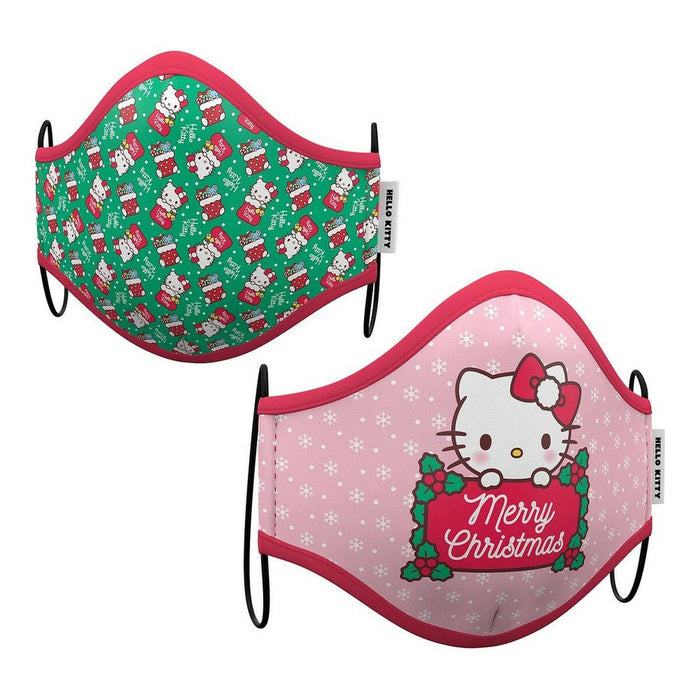 Хигиенна маска My Other Me Hello Kitty Розов Детски (2 uds) (3-5 years)