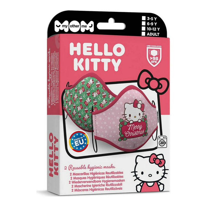 Хигиенна маска My Other Me Hello Kitty Розов Детски (2 uds) (3-5 years)