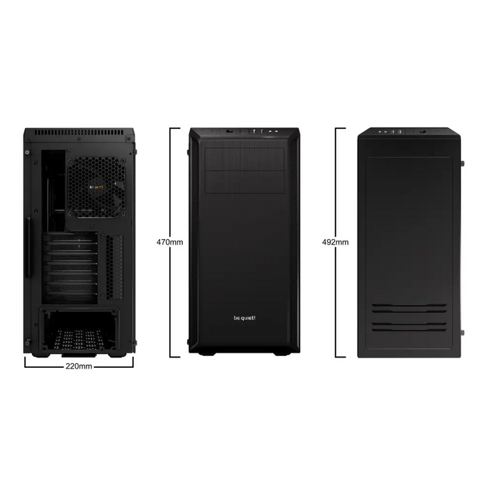 мълчи! Pure Base 600 Window Midi Tower Black