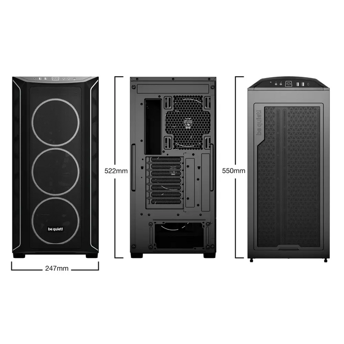 мълчи! Shadow Base 800 FX Black Midi Tower
