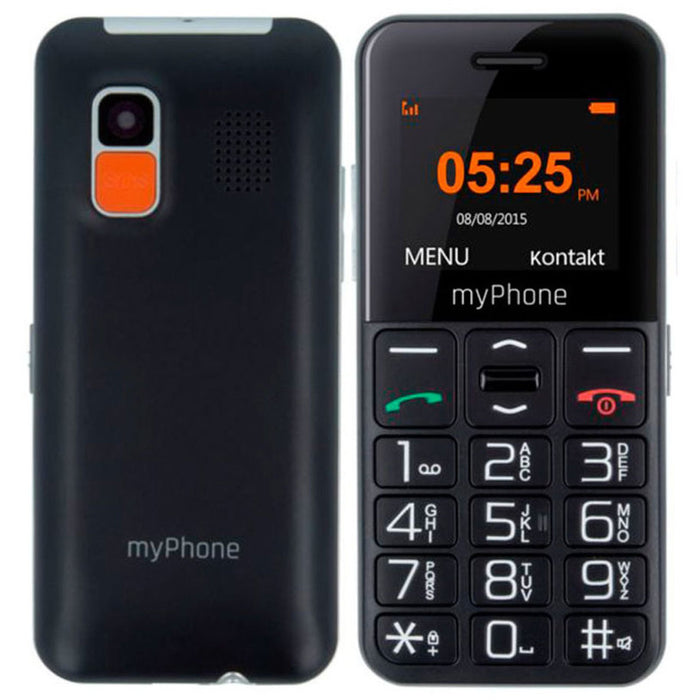 МОБИЛЕН ТЕЛЕФОН GSM MYPHONE HALO EASY BLACK 1.70 ", ЗАДНА КАМЕРА 0.30 MPx