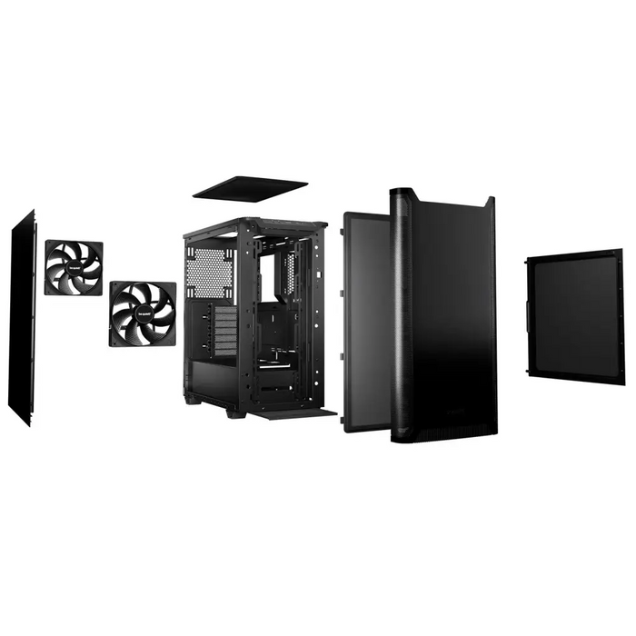 мълчи! PURE BASE 501 Black Midi Tower