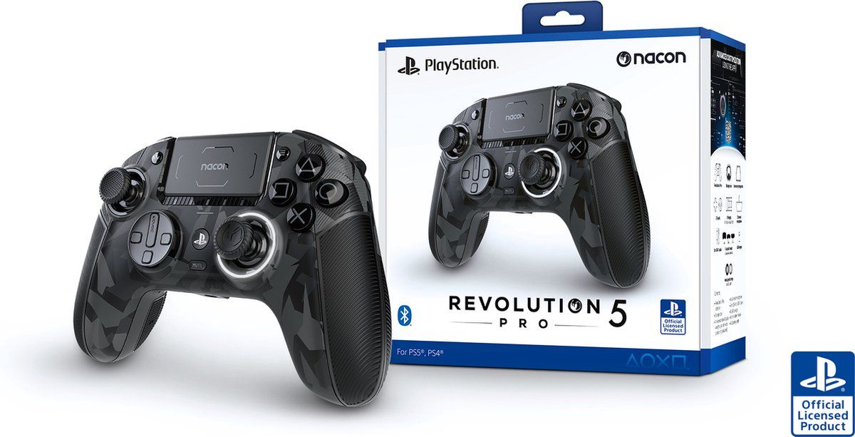Безжичен контролер Nacon - Revolution 5 Pro, Urban Camo (PS5/PS4/PC)