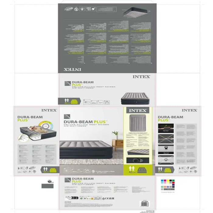 Надуваемо Легло Intex Beam Basic Deluxe Queen 152 x 42 x