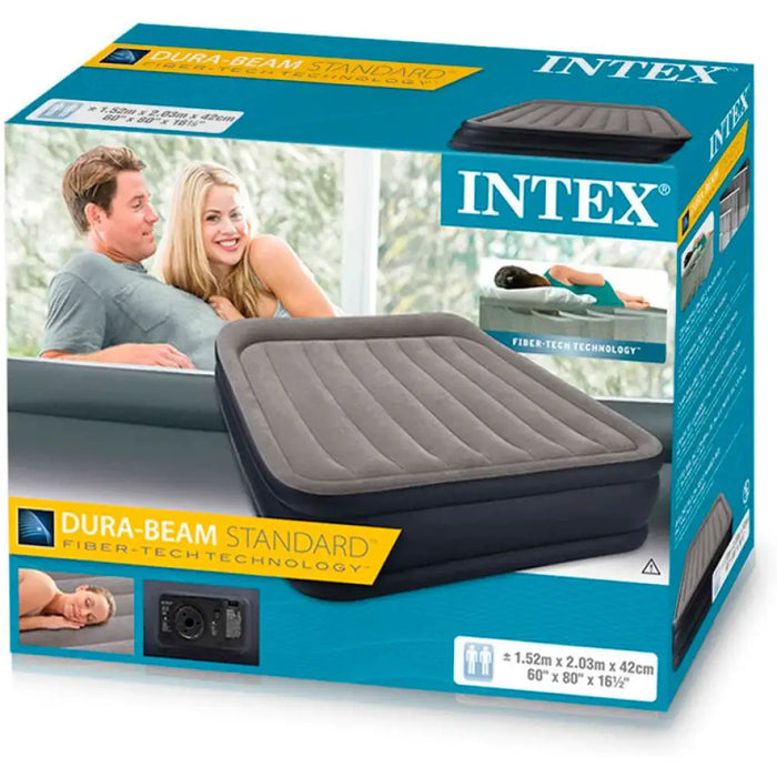 НАДУВАЕМ МАТРАК 152X203X42CM С ПОМПА INTEX 64136NP