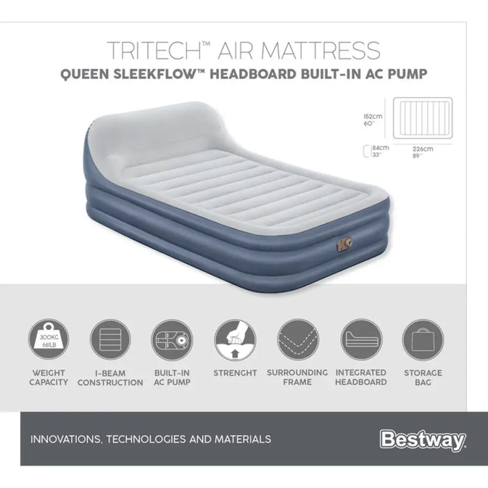 НАДУВАЕМ МАТРАК 226X152X84CM С ПОМПА BESTWAY 67923